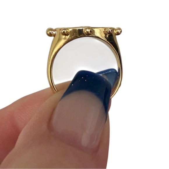 WANDERLUST + CO RHEA GOLD SIGNET RING Size 6-5/8 - Picture 5 of 6